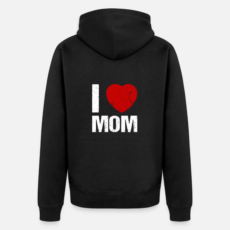 J’aime maman - Veste à capuche bio Premium Unisexe - noir