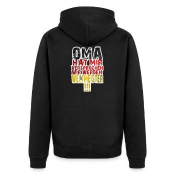  Allemagne T-shirt - Veste à capuche bio Premium Unisexe - noir - Dos - Nico (187cm)