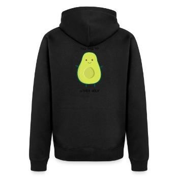Partenaire Chemise Avocat Partie 2 - Veste à capuche bio Premium Unisexe - noir - Dos - Nico (187cm)