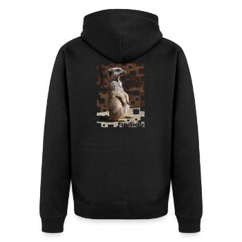 suricates - Veste à capuche bio Premium Unisexe - noir - Dos - Nico (187cm)