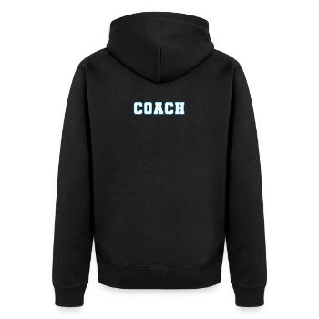 entraîneur - Veste à capuche bio Premium Unisexe - noir - Dos - Nico (187cm)