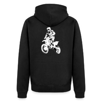 Enduro - Veste à capuche bio Premium Unisexe - noir - Dos - Nico (187cm)