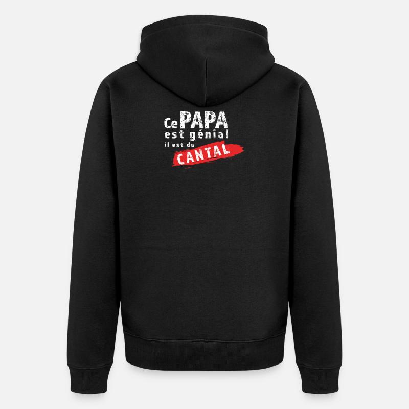 Papa Cantal - Veste à capuche bio Premium Unisexe - noir