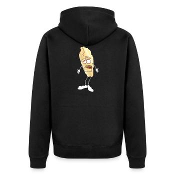 Crystal Meth - Unisex Premium Organic Zip Hoodie - black - Back - Nico (187cm)