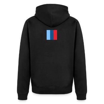 M Power - Veste à capuche bio Premium Unisexe - noir - Dos - Nico (187cm)