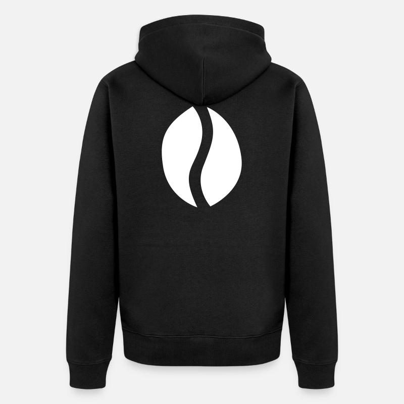 café - Veste à capuche bio Premium Unisexe - noir