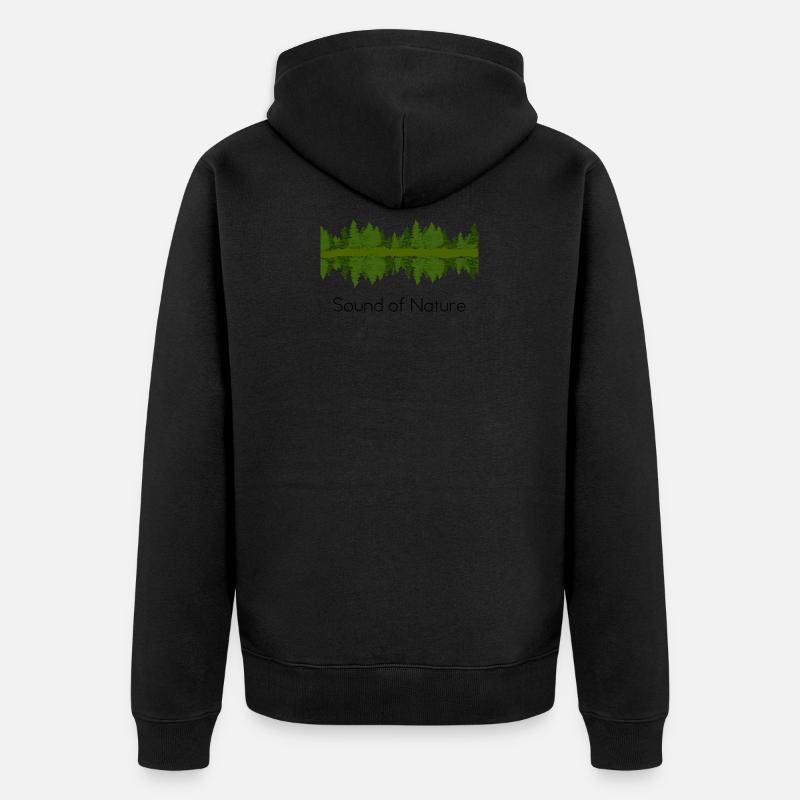 son de la nature - Veste à capuche bio Premium Unisexe - noir