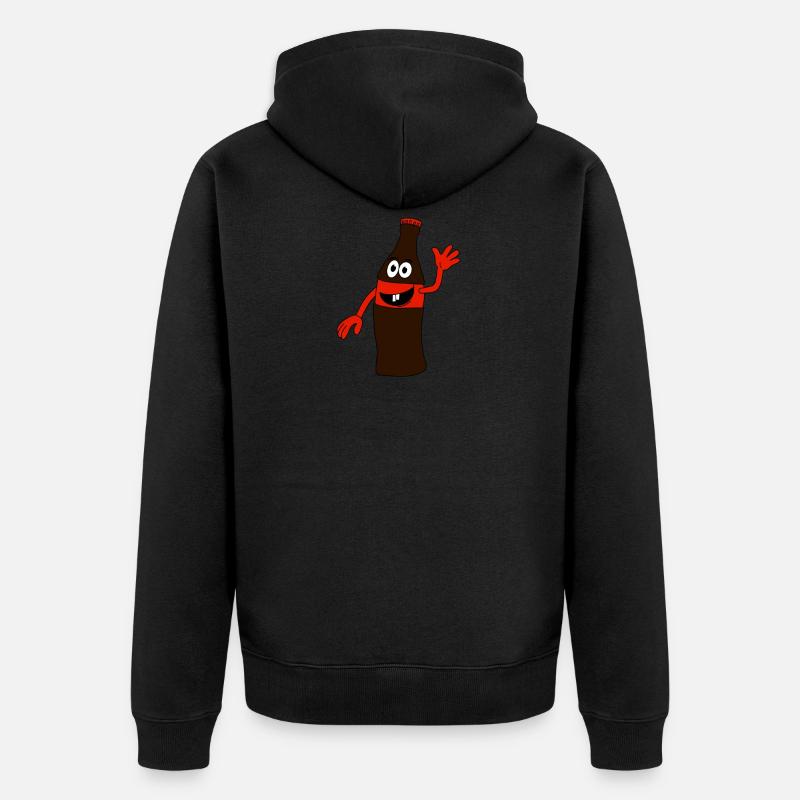 Bouteille de cola - Veste à capuche bio Premium Unisexe - noir