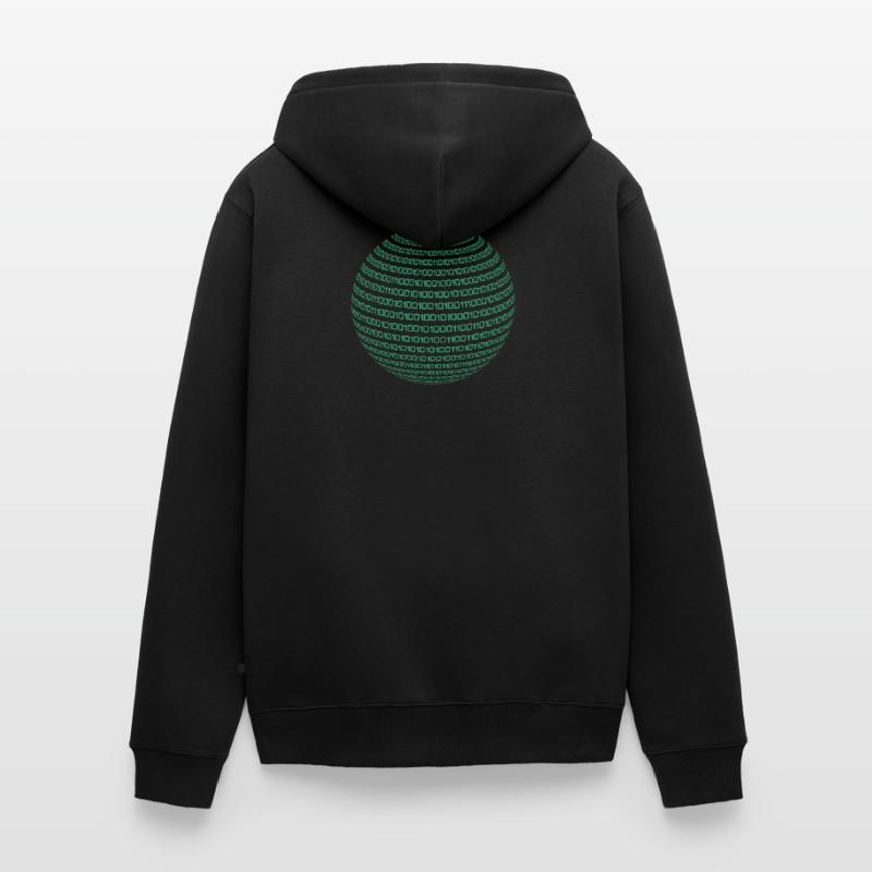 Binary Code Code Computer Science Nerd Student Gift Unisex Premium Organic Zip Hoodie