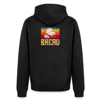 Hobby Baker Bread Baking Hobby Baker Gift - Unisex Premium Organic Zip Hoodie - black - Back - Nico (187cm)