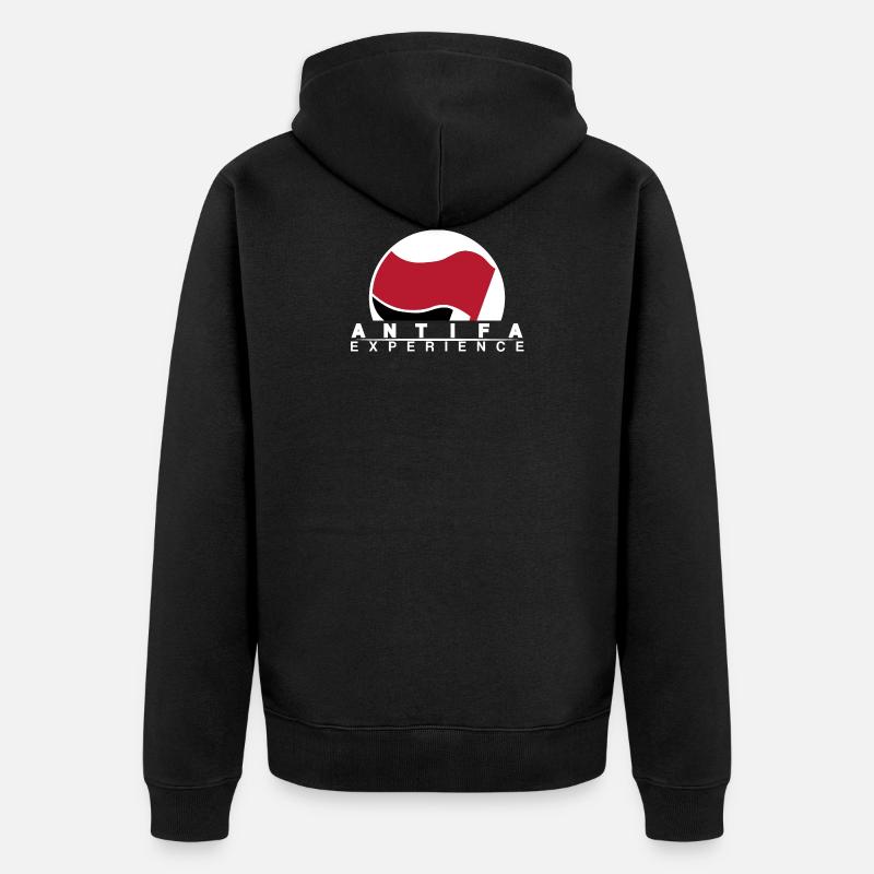 Expérience antifasciste - Veste à capuche bio Premium Unisexe - noir