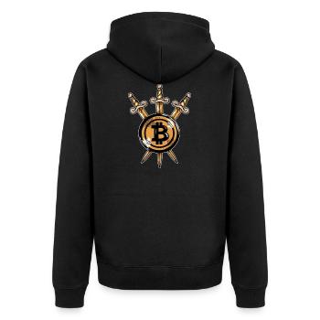 Bitcoin Maxist Crypto Investor BTC Bitcoin - Veste à capuche bio Premium Unisexe - noir - Dos - Nico (187cm)