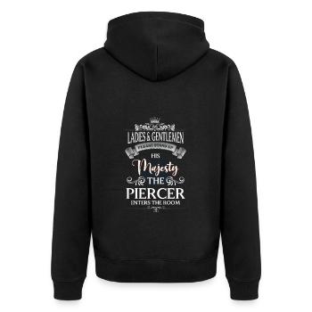 Douleur du perceur - Veste à capuche bio Premium Unisexe - noir - Dos - Nico (187cm)