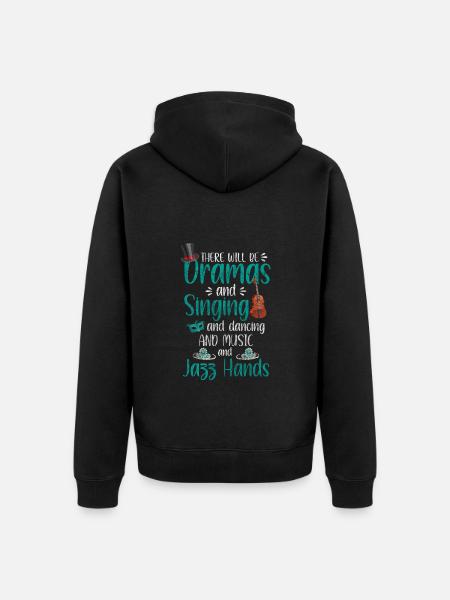 Bühne Bühnenbild Kino - Unisex Premium Bio Zip Hoodie - Schwarz