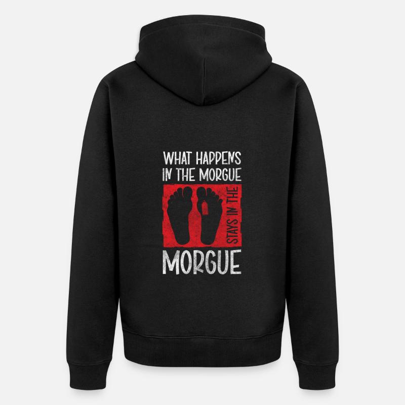 Undertaker Funeral Undertaker - Veste à capuche bio Premium Unisexe - noir