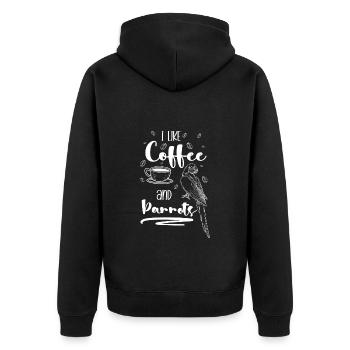 Oiseau, Animaux, Voler, Tropical - Veste à capuche bio Premium Unisexe - noir - Dos - Nico (187cm)