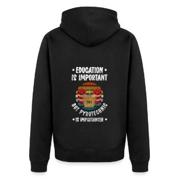 Pyro Party Pyroshow - Veste à capuche bio Premium Unisexe - noir - Dos - Nico (187cm)