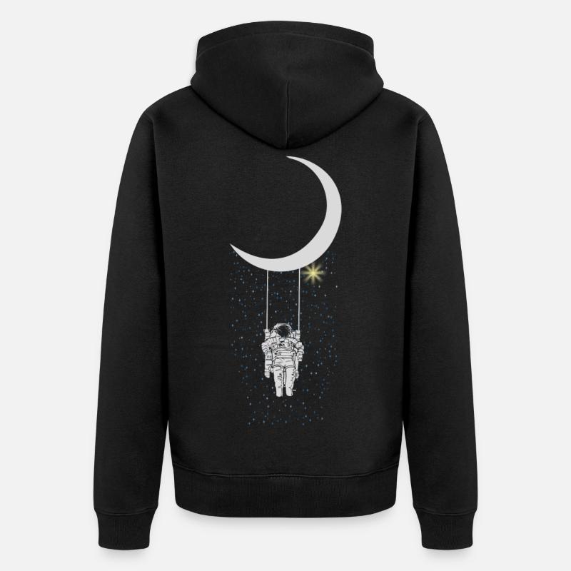 astronaute - Veste à capuche bio Premium Unisexe - noir