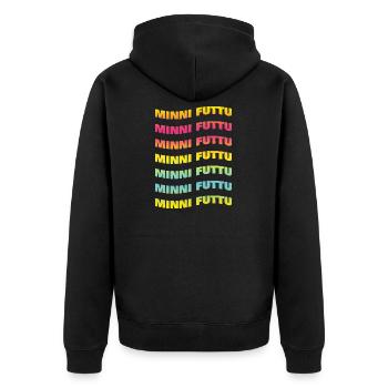 minnie futtu t-shirt Sicily t-shirt - Unisex Premium Organic Zip Hoodie - black - Back - Nico (187cm)
