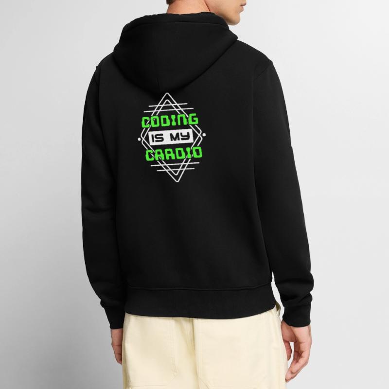 Développeur Script de code Développeur Web Veste à capuche bio Premium Unisexe