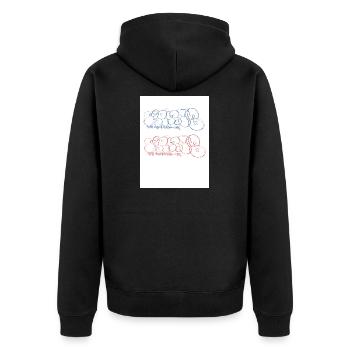 Paris Bubble Paris Throw-up Paris Graffiti - Veste à capuche bio Premium Unisexe - noir - Dos - Nico (187cm)