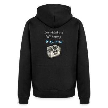 La monnaie la plus importante de la Bavière - Veste à capuche bio Premium Unisexe - noir - Dos - Nico (187cm)