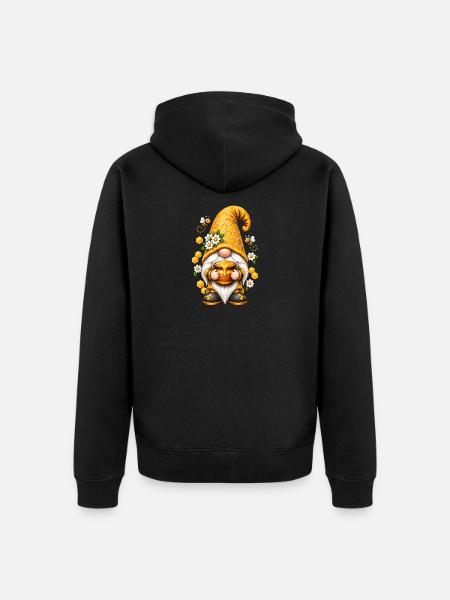 Süße Zwerge unter den Gnomen - Unisex Premium Bio Zip Hoodie - Schwarz