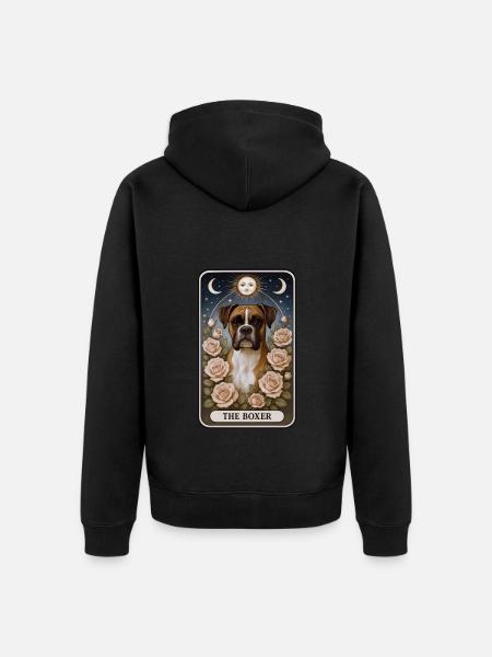 Boxer - Unisex Premium Bio Zip Hoodie - Schwarz
