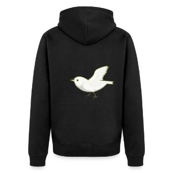 oiseau animal ailes volant - Veste à capuche bio Premium Unisexe - noir - Dos - Nico (187cm)