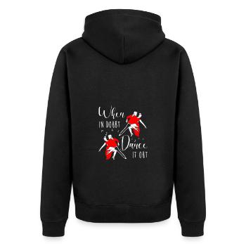Salsa Dancer Dancer - Unisex Premium Organic Zip Hoodie - black - Back - Nico (187cm)