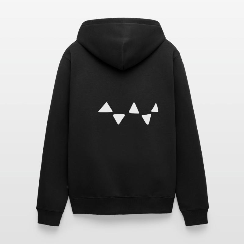 Triangular Pattern Triangular Shapes Unisex Premium Organic Zip Hoodie