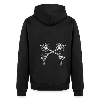 Bee Beekeeper Nature Conservation Honey Environment - Unisex Premium Organic Zip Hoodie - black - Back - Nico (187cm)