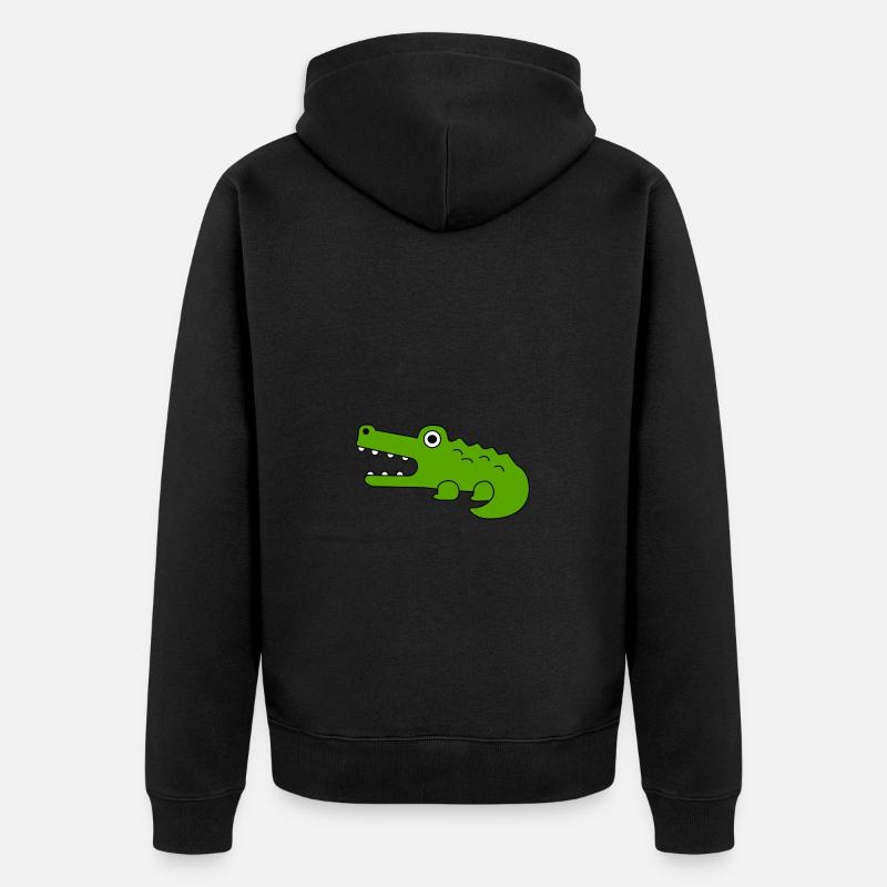 Crocodile - Veste à capuche bio Premium Unisexe - noir