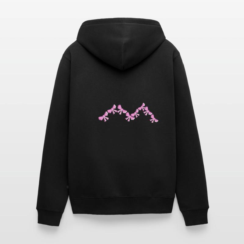 loop symbol fly angular pink Unisex Premium Organic Zip Hoodie