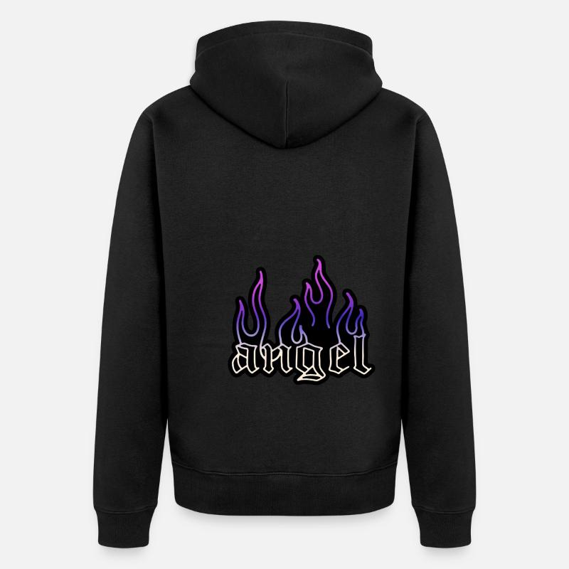 Engel - Unisex Premium Bio Zip Hoodie - Schwarz