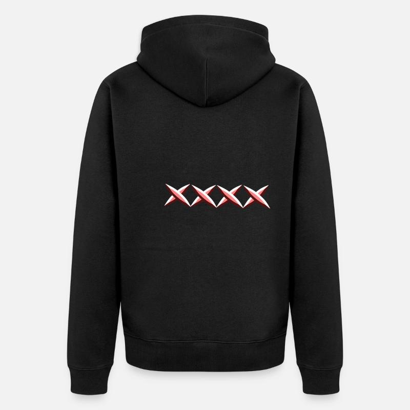 croix - Veste à capuche bio Premium Unisexe - noir