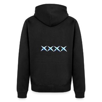 croix bleues croix - Veste à capuche bio Premium Unisexe - noir - Dos - Nico (187cm)