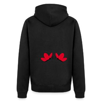 Mother's Day Gift Mother's Day Gift Idea - Unisex Premium Organic Zip Hoodie - black - Back - Nico (187cm)