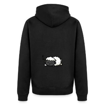 Agneau endormi - Veste à capuche bio Premium Unisexe - noir - Dos - Nico (187cm)