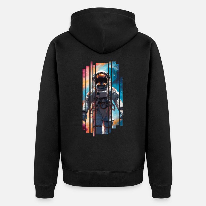 Space astronaut - Astronaute spatial - Veste à capuche bio Premium Unisexe - noir