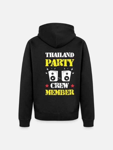 Thaïlande Party Crew - Veste à capuche bio Premium Unisexe - noir