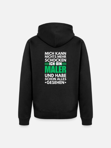 Peintre non choquable - Veste à capuche bio Premium Unisexe - noir