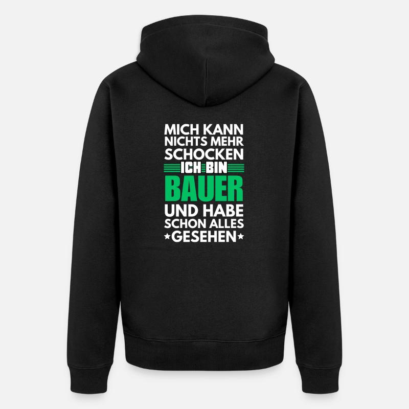 Pion non choquable - Veste à capuche bio Premium Unisexe - noir