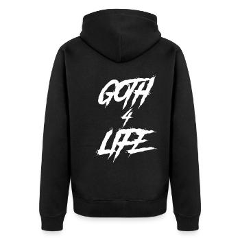 Goth Boy Clique Goth 4 Vie - Veste à capuche bio Premium Unisexe - noir - Dos - Nico (187cm)