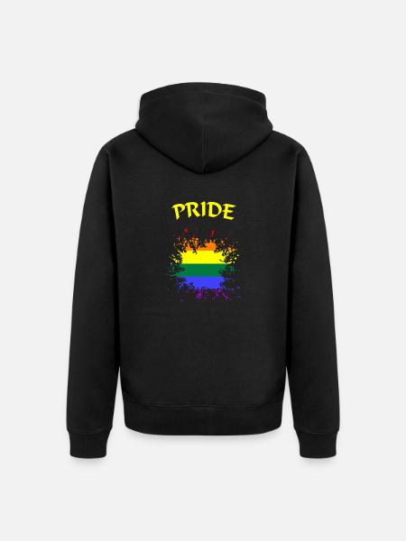 LGBTQ Pride - Unisex Premium Bio Zip Hoodie - Schwarz