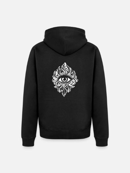 Eye Eyes Ophthalmologist - Unisex Premium Organic Zip Hoodie - black
