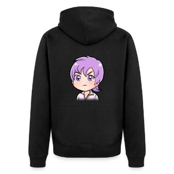 Ambre - Ernst - Veste à capuche bio Premium Unisexe - noir - Dos - Nico (187cm)