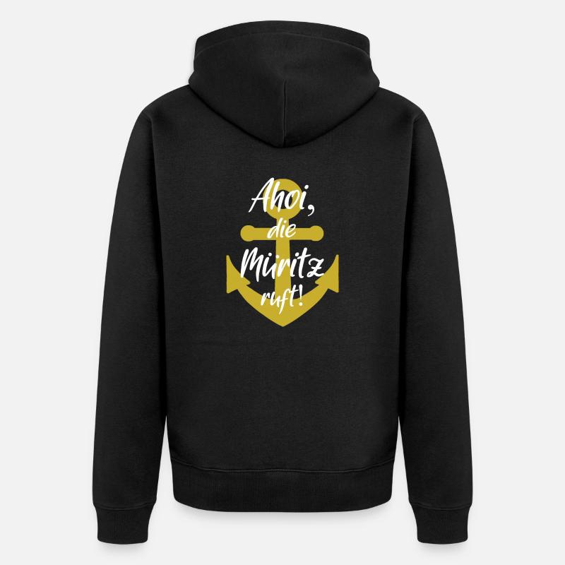 Ahé que Müritz appelle - Veste à capuche bio Premium Unisexe - noir
