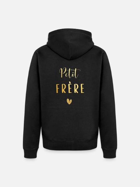 Petit frère - Veste à capuche bio Premium Unisexe - noir