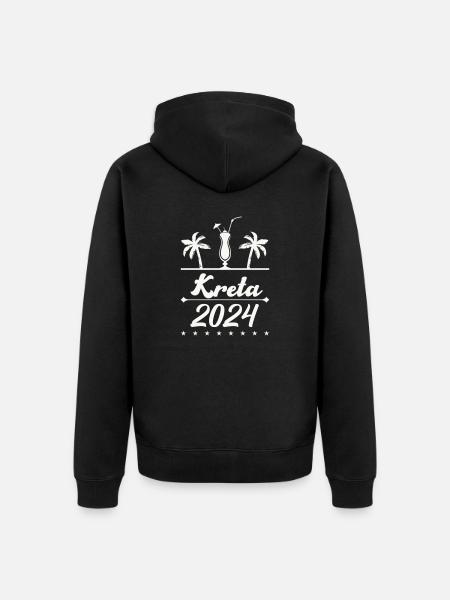 kreta 2024 - Unisex Premium Bio Zip Hoodie - Schwarz